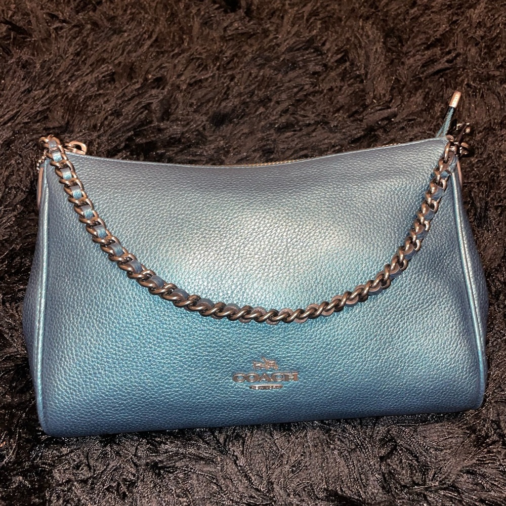 Coach - Carrie Metallic Crossbody Bag
